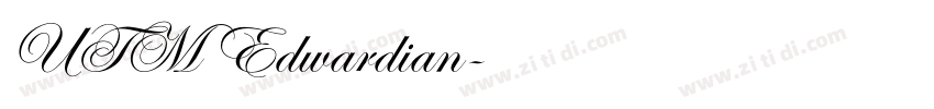 UTM Edwardian字体转换
